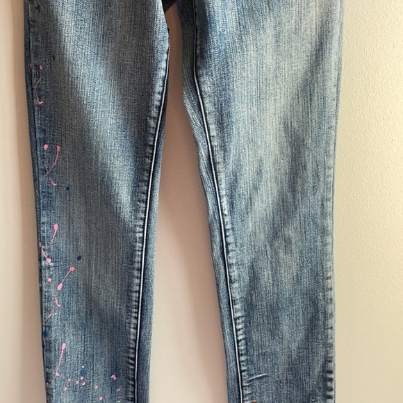 Skinny Jeans with Colourful Paint Size 5 - Picture 3 of 9